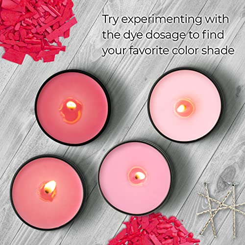 Image of Candle Shop - Bright Pink Color 2 oz- Dye Chips for Making Candles - Candle Wax Dye - A Great Choice of Colors