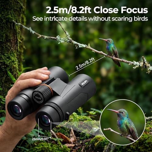 Welspo Binoculares 10x42 para Adultos con Adaptador y Trípode miniatura 5