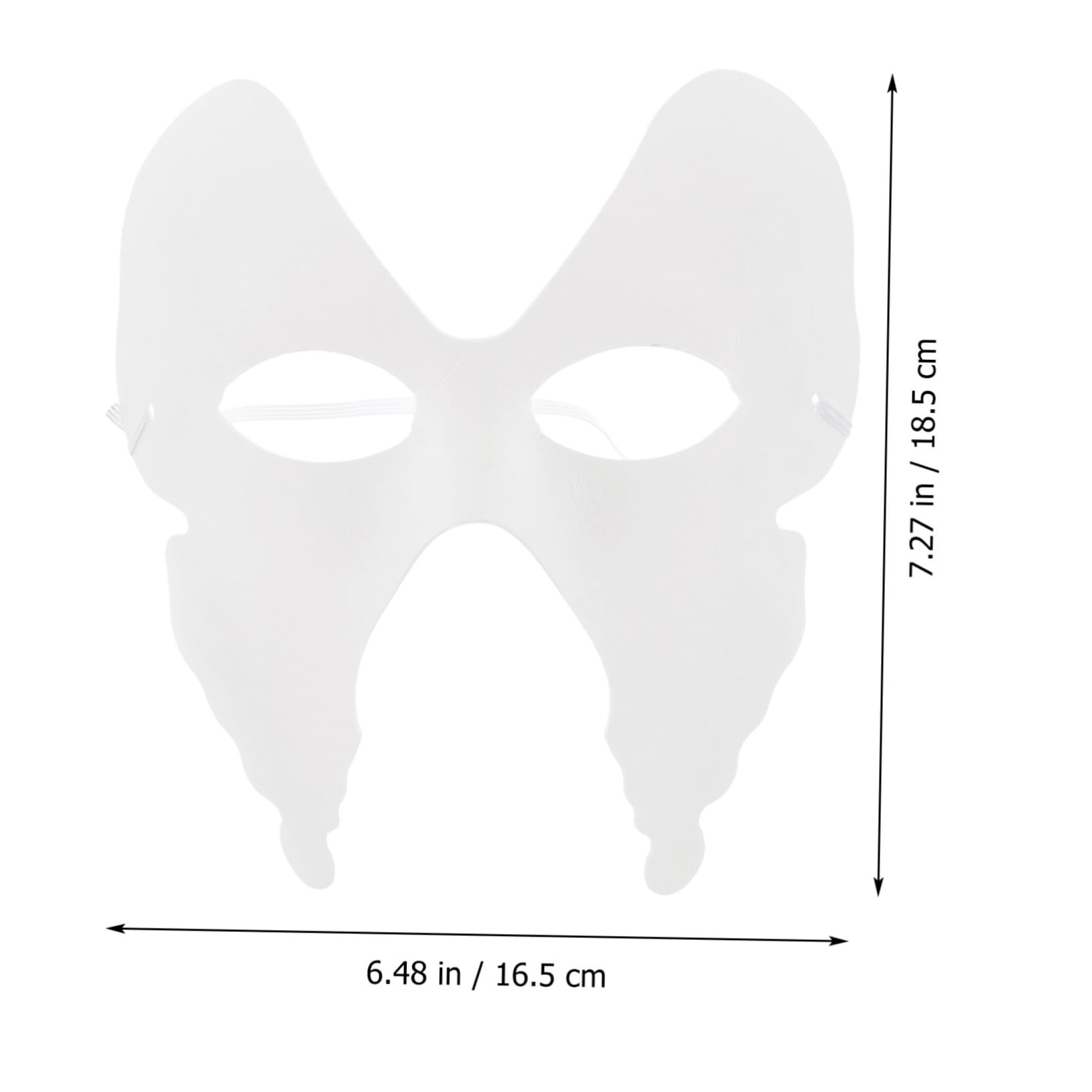 TOYANDONA 18pezzi Maschere Vuote Da Dipingere Per Feste Da Maschere Carta Pulp Per Decorare Per Cosplay e Attività Artigianali Design Farfalla Unico Adatte Tutti