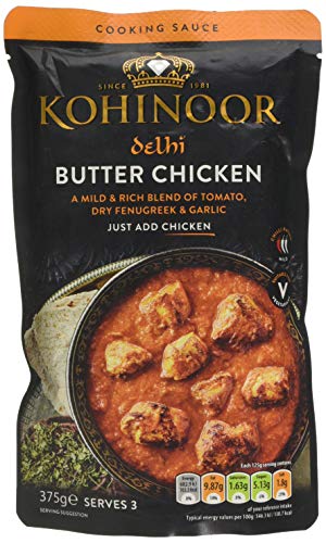 Kohinoor Delhi Butter Chicken Cooking Sauce 375 g Pack of 6