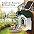 ChirpingPal™ AI Smart Bird Feeder with Camera | 2.5K HD Live View & Photos | Night Vision | 10,000+ Species ID | Solar-Powered with Built-in Battery | with Bird Bath Kit | Green & White