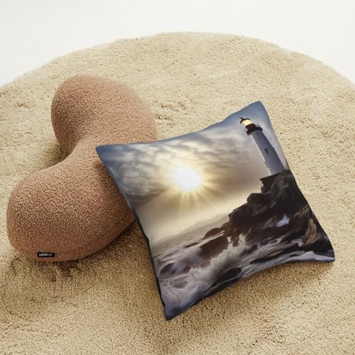 Housse de coussin en velours côtelé décorative 50 cm - 7