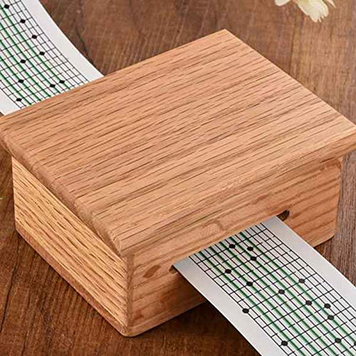 Nirmon 15 Tone DIY Hand-Cranked Music Box Wooden Box with Hole Puncher and 28 Pcs Paper Tapes Music Movements Box Paper… - Image 7