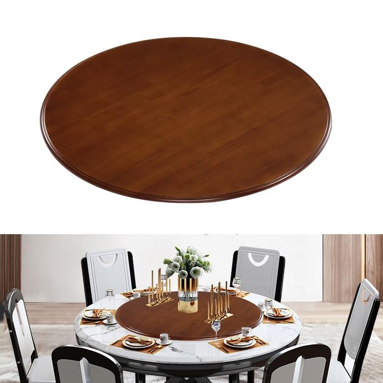 Lazy Susan Drehteller für Tisch, Küche, rustikaler brauner Drehteller Lazy Susan Drehteller für Tisch, Küche, rustikaler brauner Drehteller