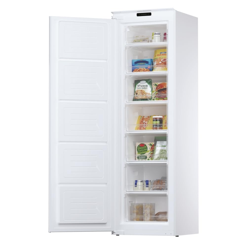 Candy CUS518EW - Congelatore verticale, 204 litri, congelamento 9,5 kg/24h, Classe energetica E
