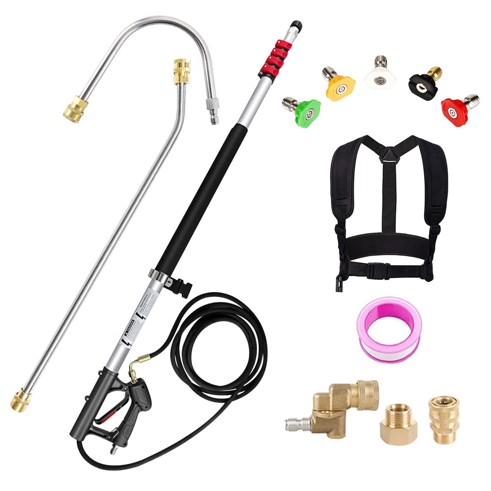 Buy XUNCHI 24 Feet High Pressure Power Washer Telescoping Lance