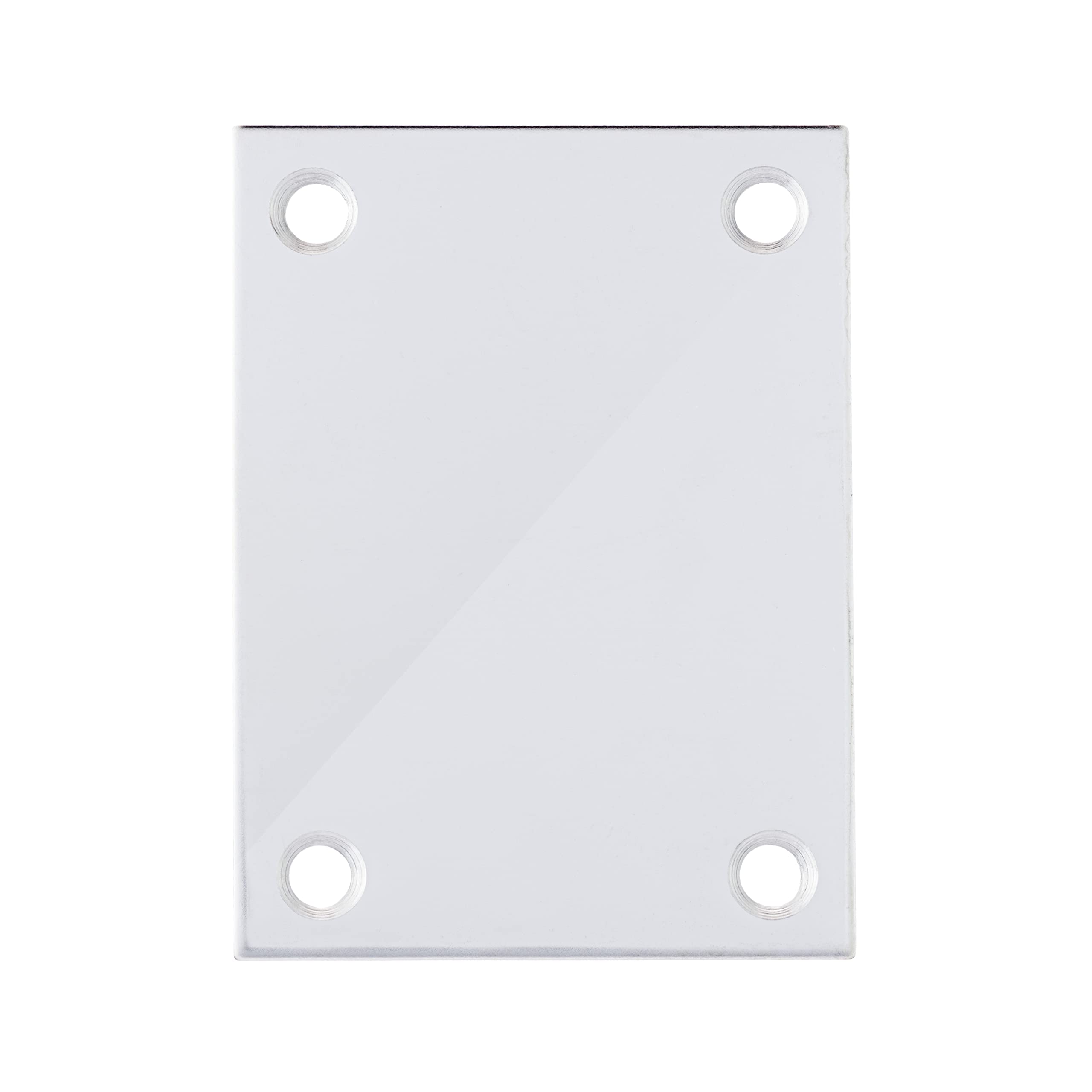Polished Stainless Steel Flat Plate Screw On Escutcheon Euro - Keyway - Blank (Blank) …