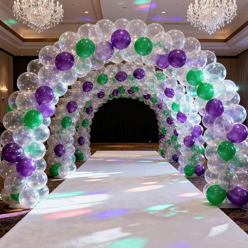 Image of Clear Balloons, 114pcs Transparent Balloons Garland Arch Kit, 18 12 10 5 inch Different Sizes Bubble Clear Balloon for Baby Bridal Shower Wedding Birthday Party Decorations