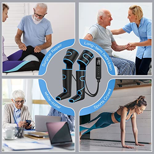 Image of CINCOM Leg Massager with Heat and Compression, Full Leg Massager for Circulation and Pain Relief with 3 Heats 3 Modes 3 Intensities Gift for Mom Dad