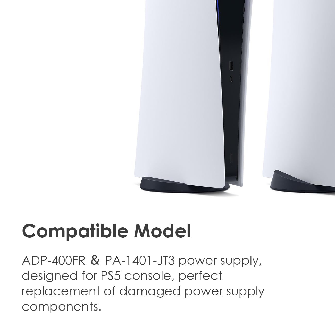 ps5　1200 Amazon.com: AQIDAP for PS5 Power Supply ADP-400FR PA-1401-JT3