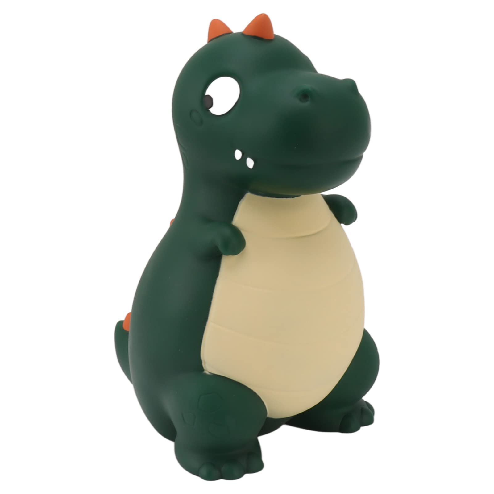 Salvadanaio con Dinosauro per Bambini, Salvadanaio in Vinile con Simpatico Cartone Animato, Resistente Alle Cadute, Decorazione da Scrivania per la Camera dei Ragazzi (Verde)
