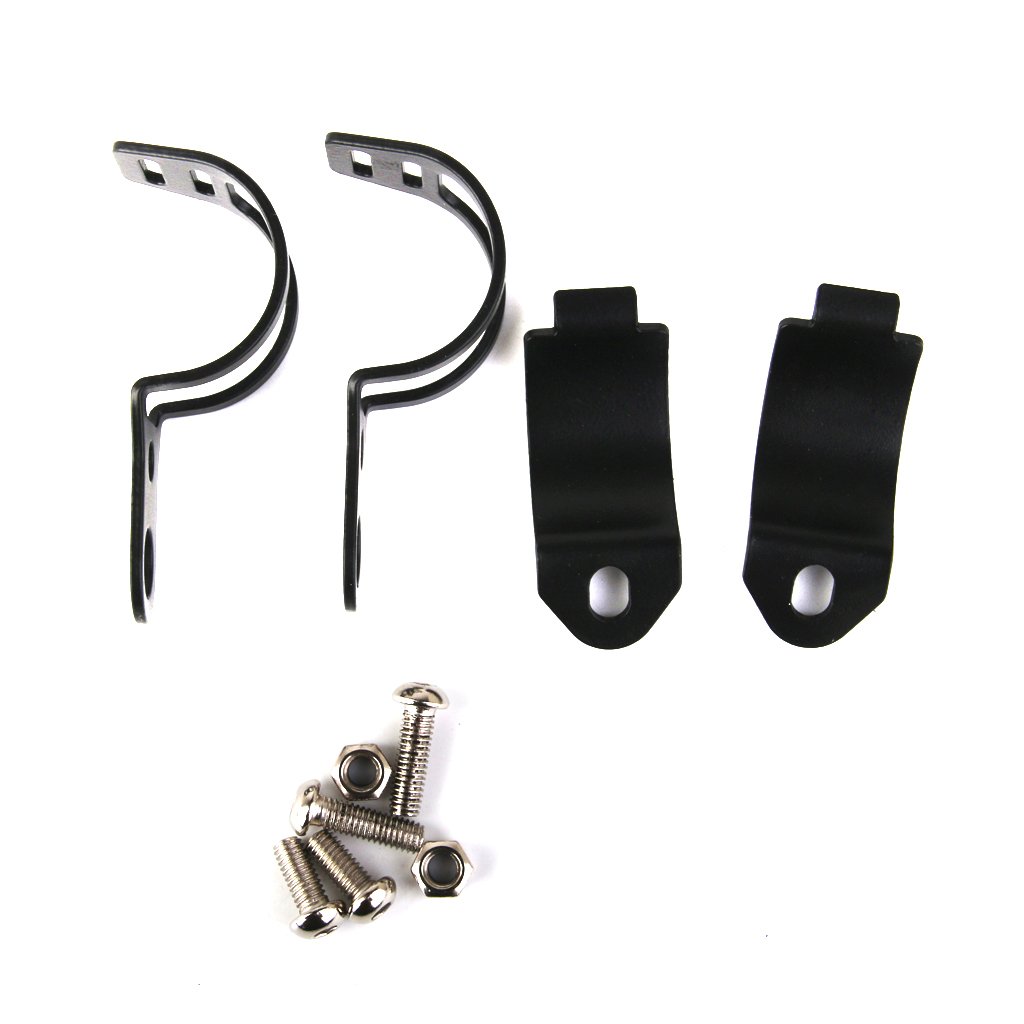 Black Motorcycle Turn Signal Light Mount Brackets Fork Ear Clamps for Harley-picture-10