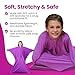 SENSORY4U Sensory Sack (Medium) Body Sock - Calming Therapy Blanket for Stress Relief, Anxiety, Autism, ADHD, ADD, Sensory Play for Kids - Green Fidget Body Pod Toy (Lavender Purple)