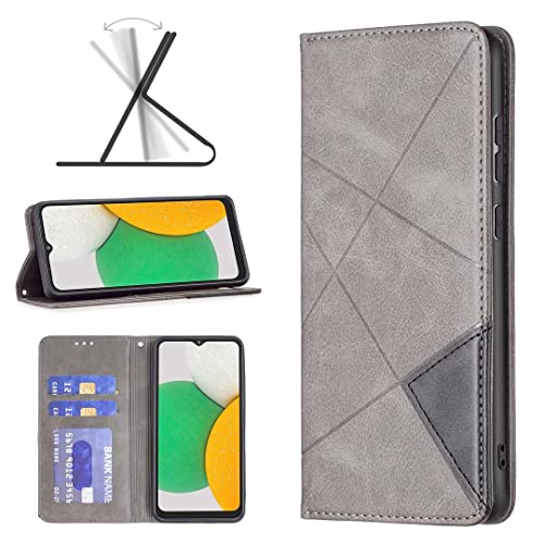 ESONG Funda movil para iPhone 14 Pro MAX con Tapa,Carcasa Libro Protectora de Cuero de PU con Soporte Plegable,Ranura para Tarjeta,Cierre Magnético,Protector Telefono Case Cover - -Gris Cover