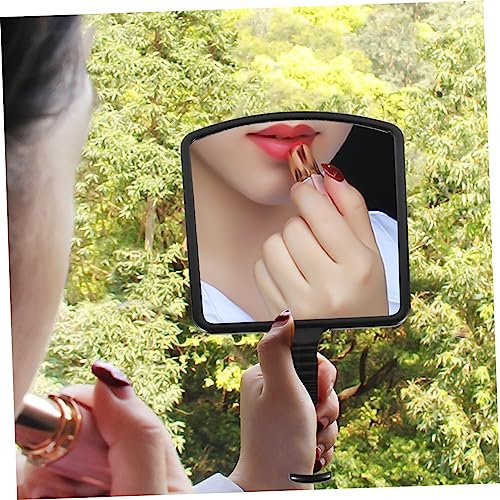 Espejo de maquillaje de mano cuadrado miniatura 4