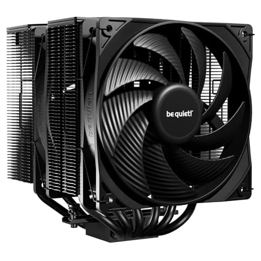 be quiet! Pure Rock Pro 3 Black Luftkühler, beeindruckend hohe Kühlleistung, 6 schwarze 6mm Hochleistungs-Heatpipes, 2 Pure Wings 3 120mm PWM-Lüfter, kompatibel mit Flüssigmetall-Wärmeleitpaste
