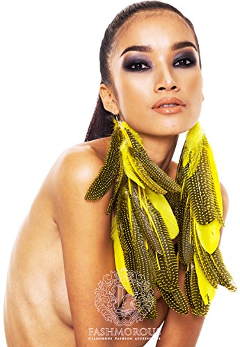 Preisvergleich Produktbild Bohemian Ohrringe Frauen Calla Lilies lang Ohrring Feder Damen