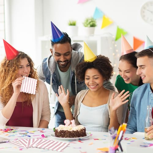 Serviettes de cocktail jetables à bords ondulés pour décoration de table douce