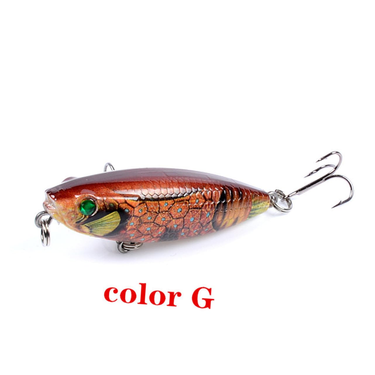 Leurres Swimbaits Réalistes pour La Pêche Bar Leurres Kit De Leurres Matériel De Pêche Rigide Appâts Crayon avec Triples Puissants Appâts Flottants
