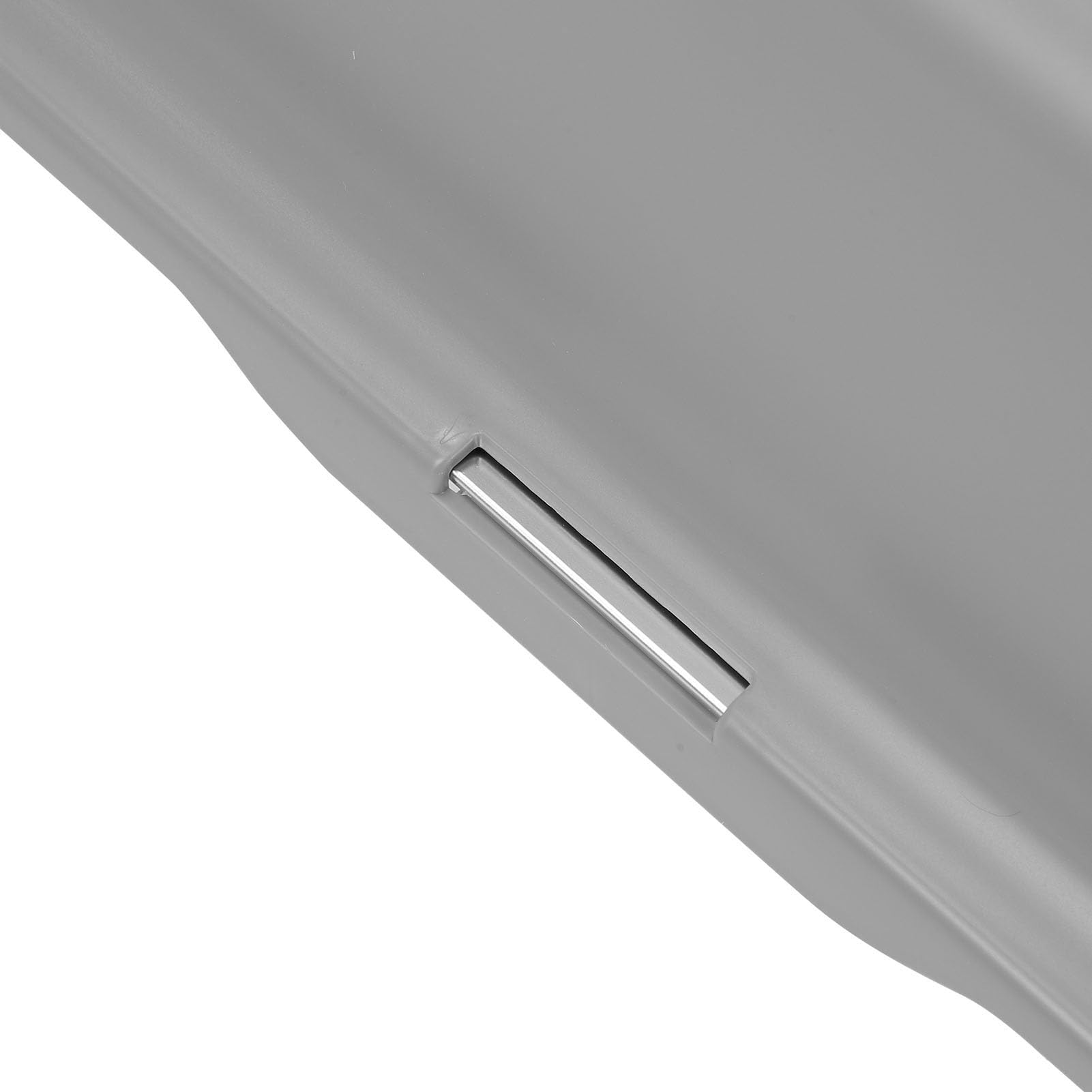 Arenero de Acero Inoxidable, arenero para Gatos Cerrado con Lados Altos, Bandeja de Extra Grande Anti Salpicaduras para Gatos Grandes, diseño fácil de Limpiar y a Prueba de (Gris)
