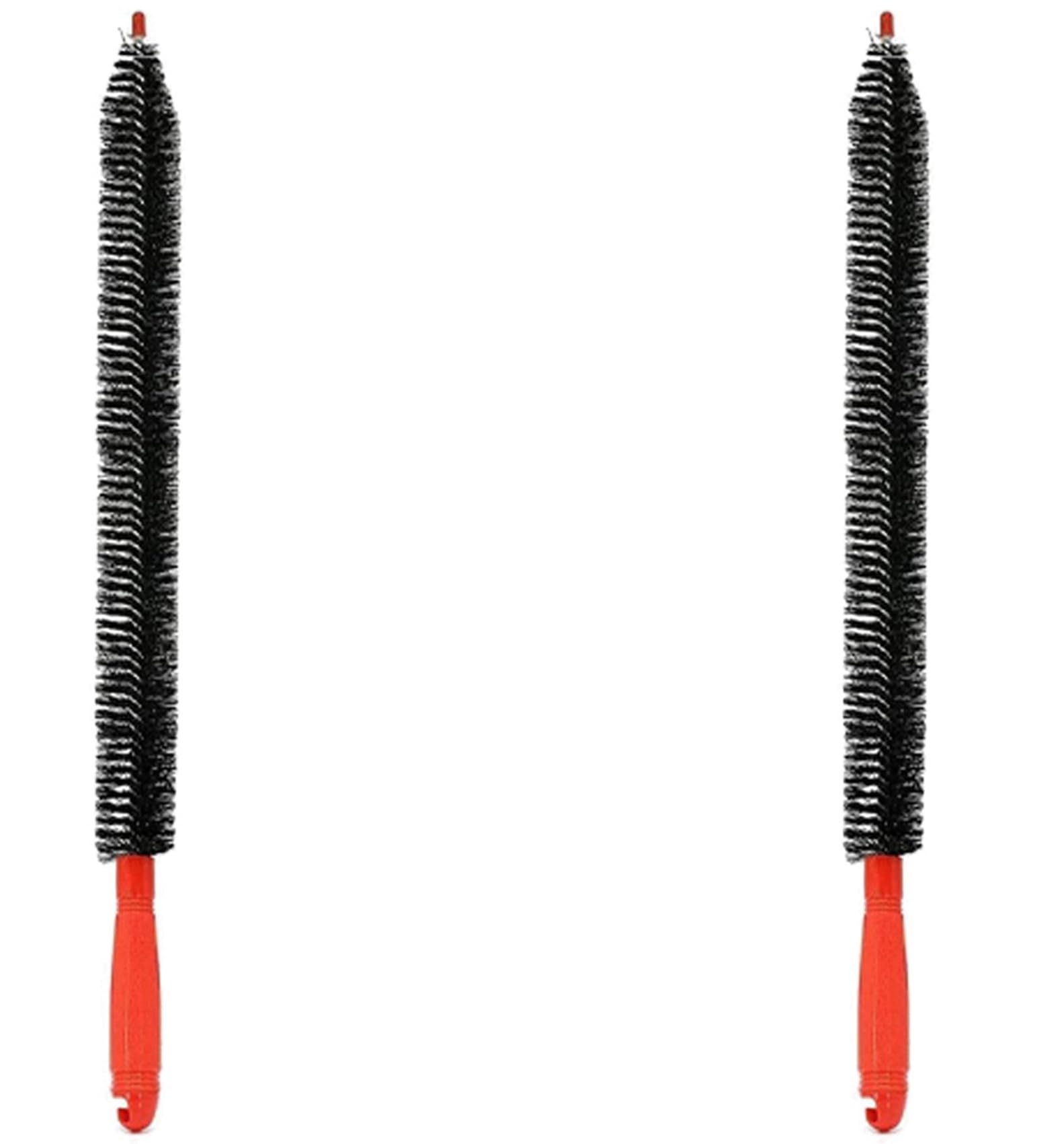 Hndhbfgrt 2pcs 26-Inch Long Flexible Dryer Vent Cleaner & Refrigerator Condenser Coil Brush Auger Lint Remover
