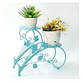 [Intimes hohles Design] Jeder Blumenrahmen ist ausgehöhlt, um die Luftzirkulation zu erhöhen. Diese Funktion stellt die Luftdurchlässigkeit der Pflanzen und die Entwässerung des Bodens des Blumentopfs sicher, und die hintere Schiene kann das Herabfallen der Grünpflanzen effektiv verhindern