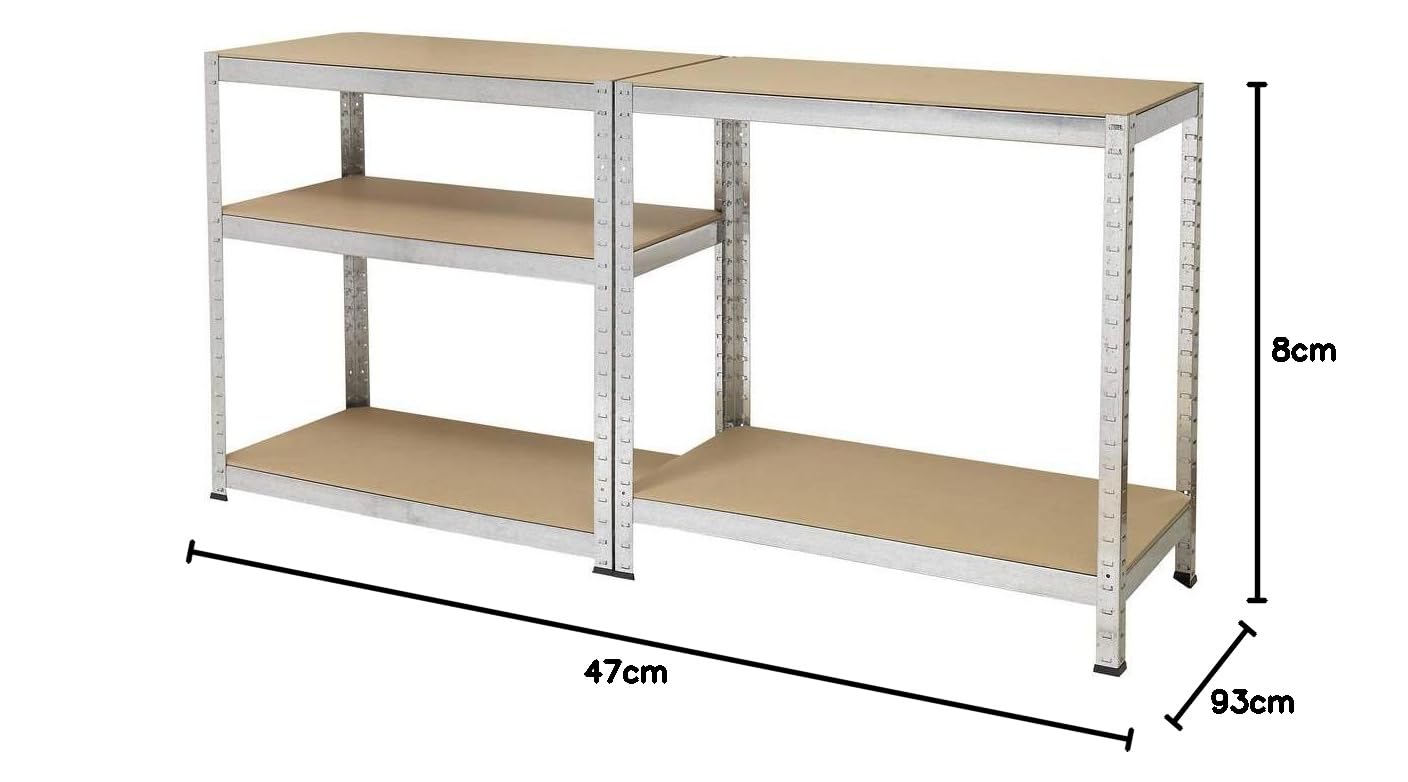 TOOLCRAFT Rayonnage Lourd 2265279 265 kg (l x H x P) 90 x 1.8 x 45 cm métal, MDF