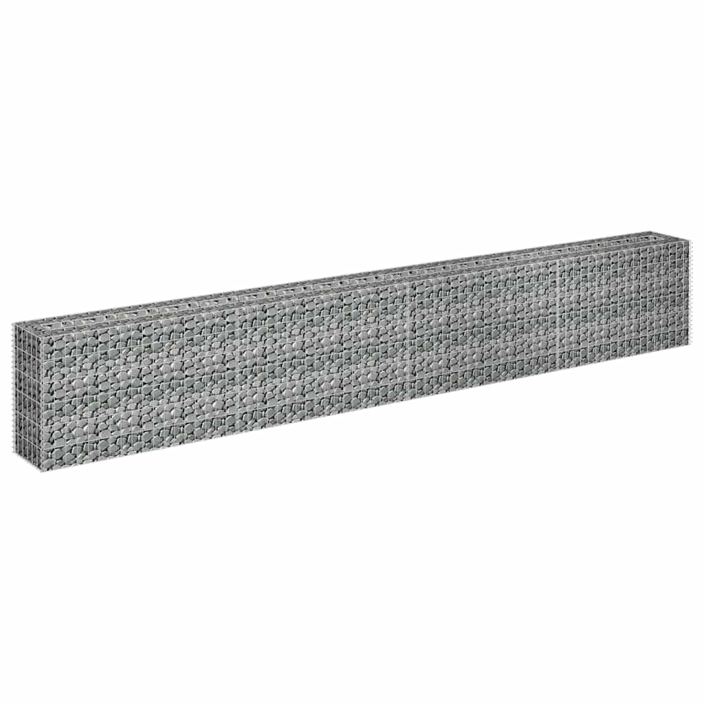 vidaXL Arriate de gaviones de Acero galvanizado 360x30x60 cm