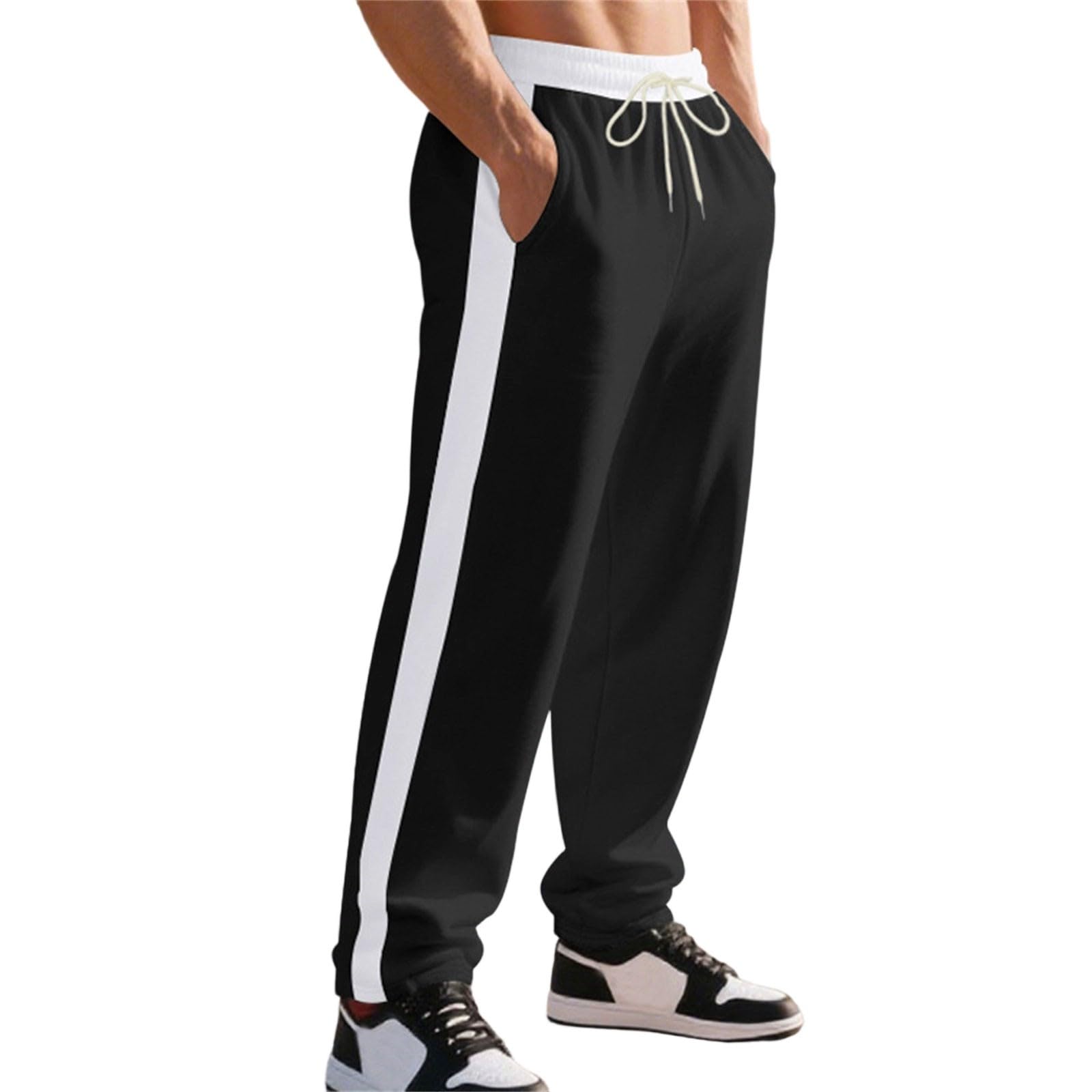 Pantaloncini Palestra Uomo Lunghi Pantaloni Gamba Larga Uomo Sportivi | Oversize Vestibilità Gamba Dritta Pants Per Tutti I Giorni Affusolati Tuta Pantalone Cargo Outdoor Traspiranti Abbigliamento