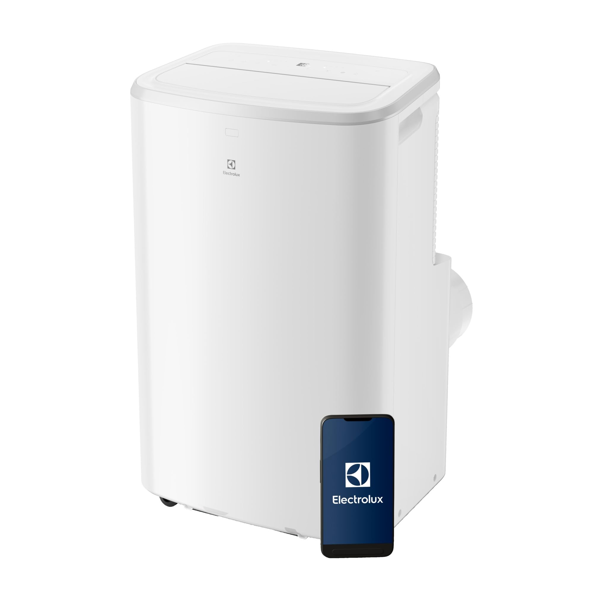 Electrolux Climatiseur Mobile 9000 BTU Silencieux, Clim Portable 3-​en-​1 R290 2,​6 kW, Déshumidificateur et Ventilateur, WiFi, Télécommande, Blanc, Classe Énergétique A, Modèle EXP26U339AW