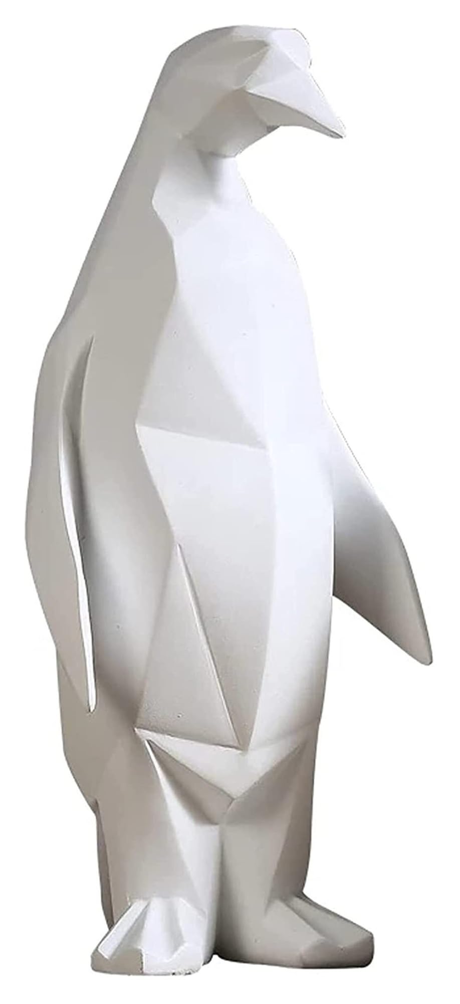 Statue pingouin mère et fils sculpture résine cadeau décoration