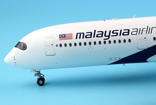 Miniatura 6 de 1200 LH2117 Malaysia Airlines Avión Airbus A350-900 Modelo de avión fundido a troquel Reg#9M-MAB