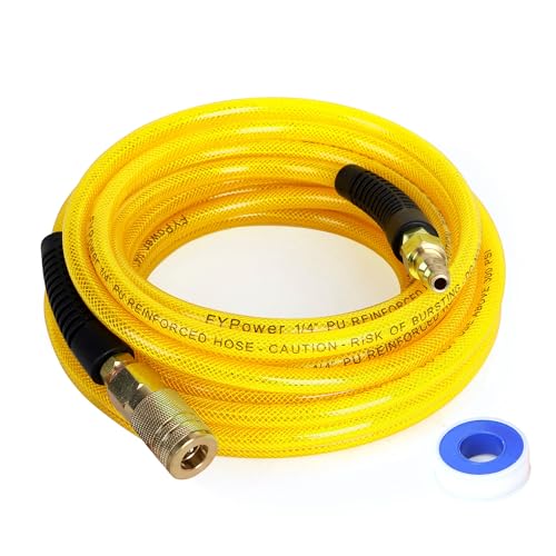 200 Psi Air Hose JOROY 50ft Polyurethane Air Hose - 1/4" PU