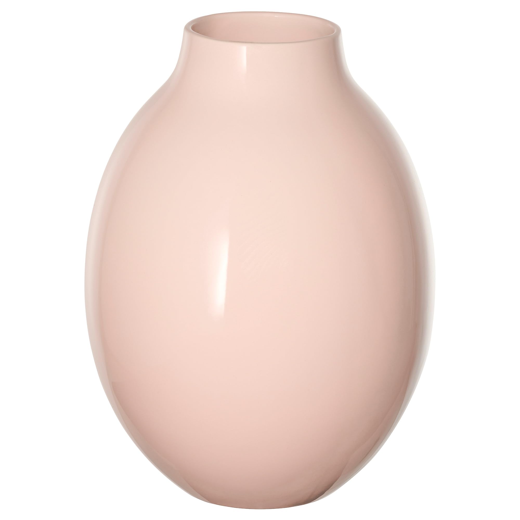 Vase rose pâle BLODBJÖRK 25 cm | Décoration de table en verre