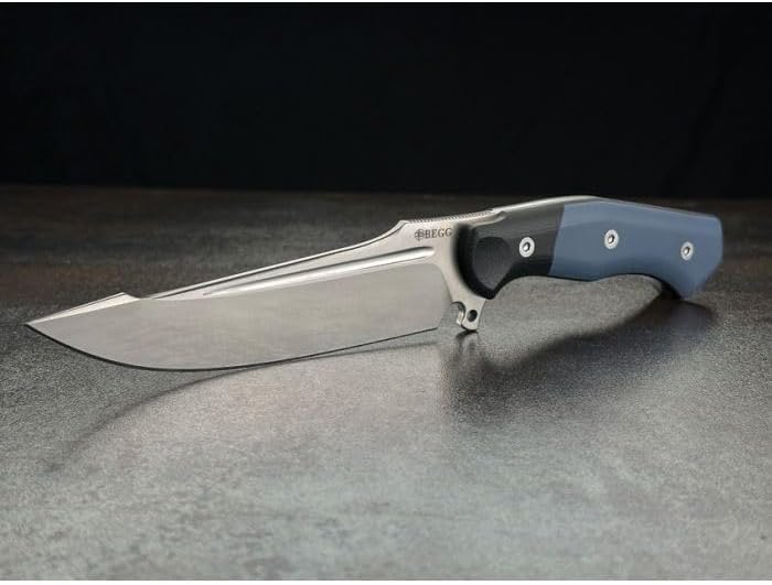 Begg Knives Alligator Fixed Blade Blue BG051