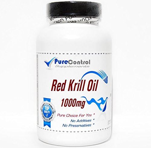 Red Krill Oil 1000mg // 200 Capsules // Pure // by PureControl Supplements