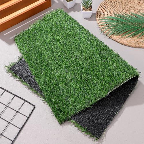 Césped artificial exterior MOKKHNB alfombra verde lavable de entrada 8