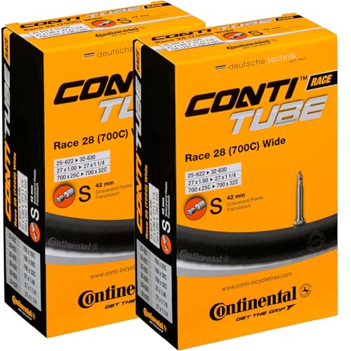 Continental Race Tube Wide 28" Innenschlauch, Schwarz, [25-622->32-630]