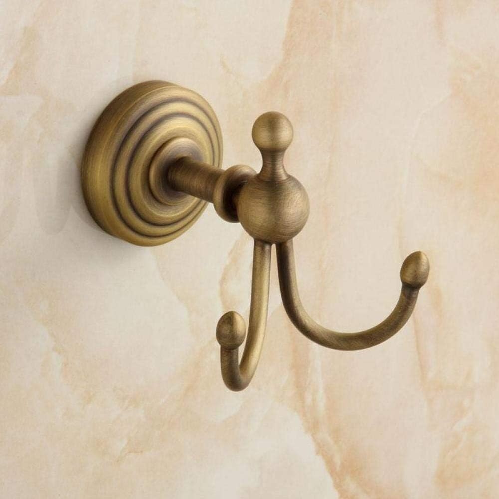 ganchos de pared, ganchos de ropa vintage, Percha for sombreros de una sola capa Percha for sombreros de una sola capa antigua Ganchos for batas con acabado de cepillo de latón macizo Ganchos for bata