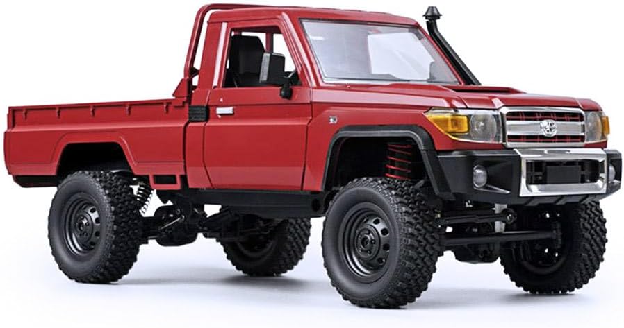 HLSFWDRIVE RC Rock Crawler RC Truck 4x4 Toyota LC79 RC Crawler 1/12 Off Road Pickup Remote Control 2.4Ghz All Terrain 280 Brushed Motor Proportional Throttle Steering RTR Hobby Toy Adult MN-82
