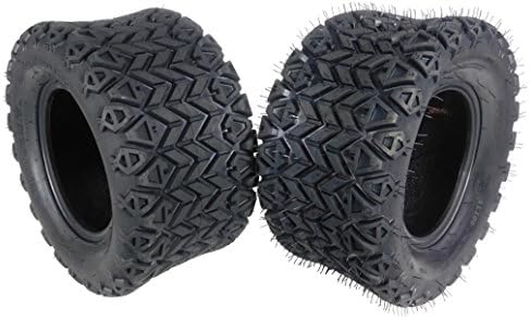 MASSFX SL 20x10-10 Front or Rear Golf Cart Turf Tire 4 PLY -Designed for the Golf Course or cruising around the Neighborhood 20x10x10; 20/1010 (2) Tires