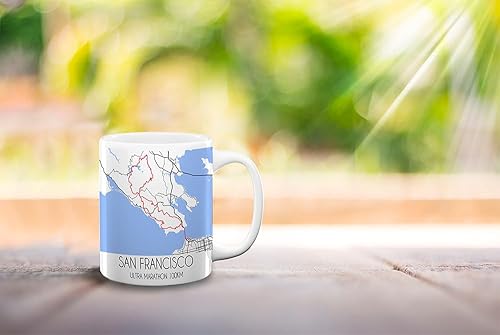Miniatura 353 de TJ Originals Marine Corps Trail - Taza de café de cerámica de 11 onzas, regalos motivacionales para hombres, recuerdo de camino de maratón, regalo