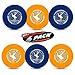 Wham-O Frisbee Freestyle - 160 Grams Sport Disc for Beach, Backyard, Lawn, Park, Camping and More - Great for All Ages (6 Pack (Blue + Orange))