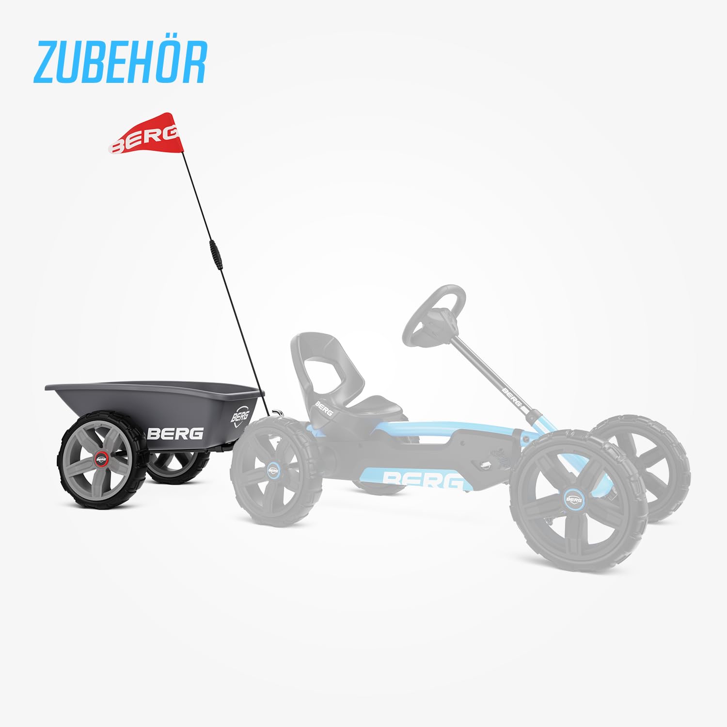 BERG Pedal-Gokart Reppy Blau, KinderFahrzeug, Tretfahrzeug mit hohem Sicherheitsstandard, Kinderspielzeug geeignet für Kinder im Alter von 2-6 Jahren