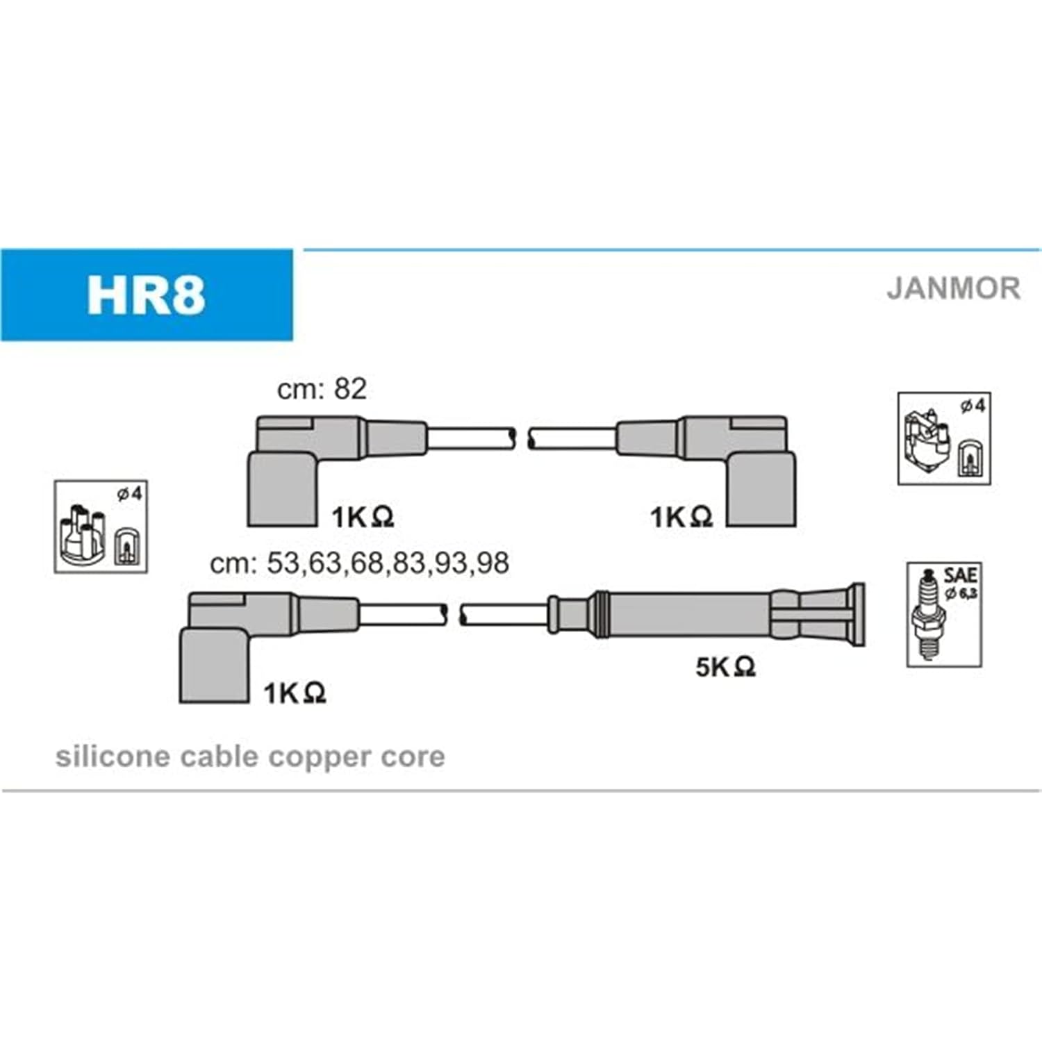 HR8 Ignition Cable Kit