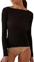 JADEA Women's Sweater in Modal and Cashmere Boat Neck, Comfortable and Wraparound
