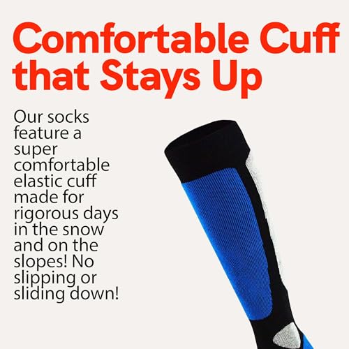 Value Ski and Snowboarding Socks - Cold Weather Socks for Skiing3