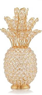 Modern Day Accents 5707 Pina Cristal Gold Pineapple, Home Decor, Kitchen Decor, Entryway Decor, Pineapple Decor, Pineapple Gifts, Kitchen Decor for Counter, Room Decor, Home Decor Kitchen, 12.5