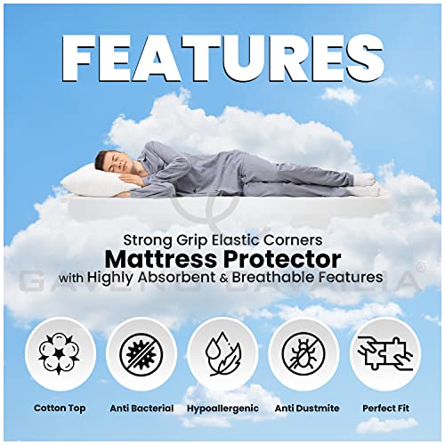 Terry Towelling Mattress Protector 4ft 25cm Deep, Ultra Soft, Breathable, Waterproof Mattress Prorector Single - Image 3