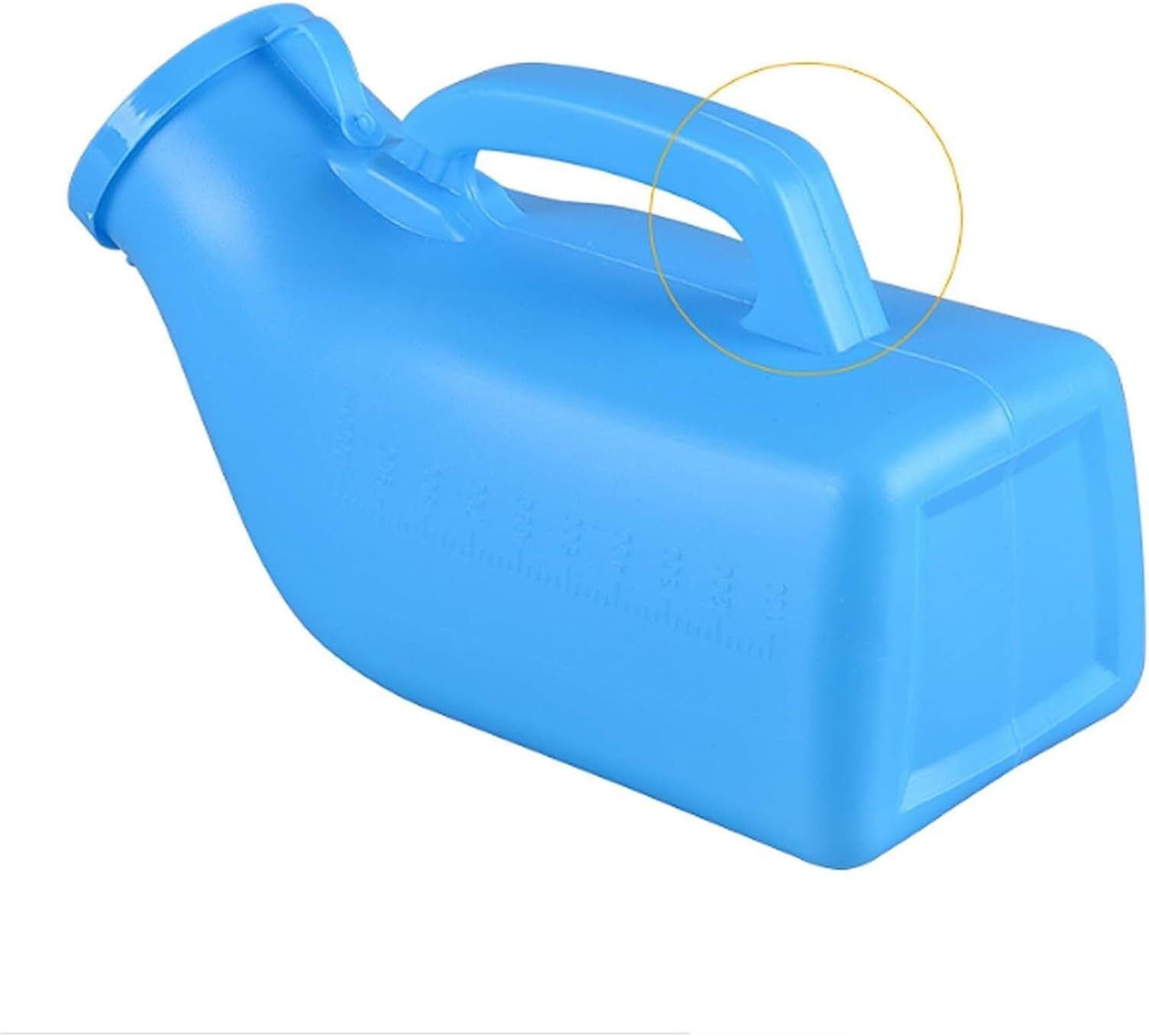 Male Urinal，Pee Bottles，Urine Bottle， Male Portable Urinal Reusable Pee Bottles Home Thick Firm with Lid for Men 1L Convenient and Practical